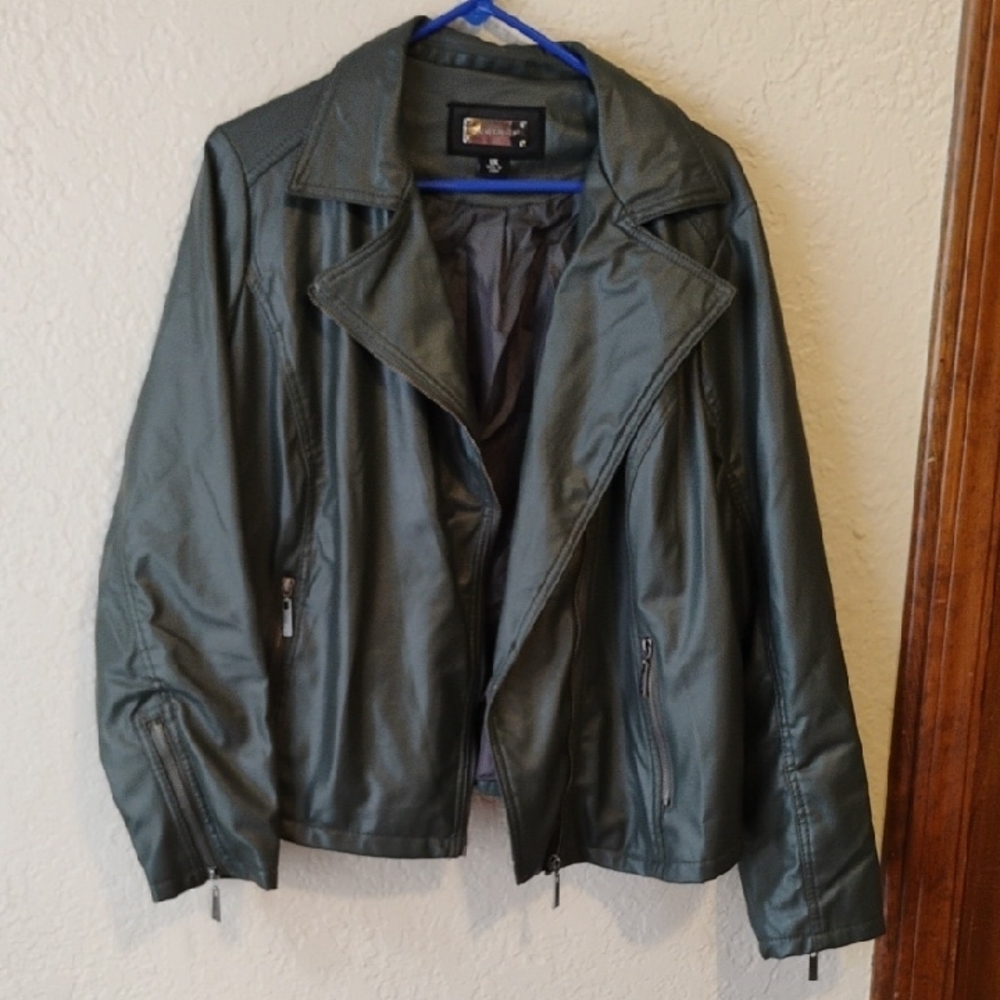 Jou Jou Green Lightweight Shirt Jacket